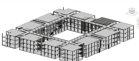 Bâtiment à patio central