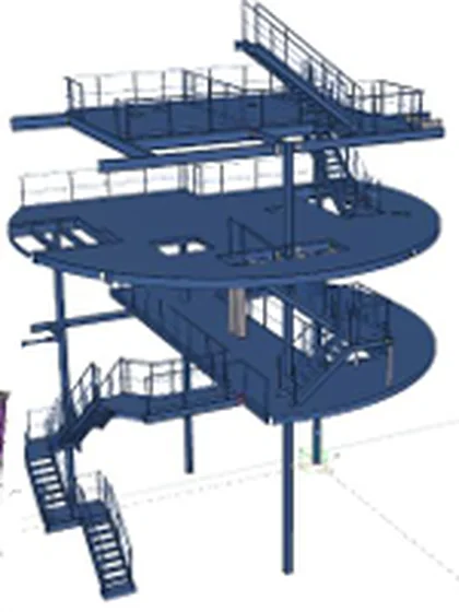 Plateformes et escaliers d'accès