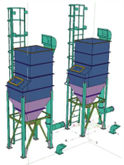 Silos et structure support