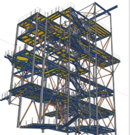 Tour de plateformes industrielles